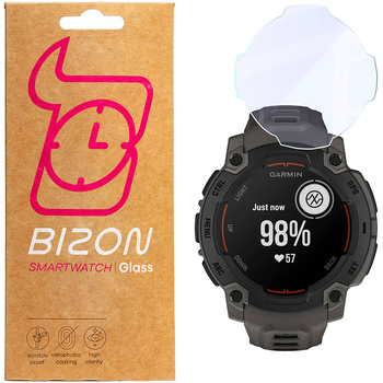 Elastyczne szkło hybrydowe Bizon Glass Watch Mule do Garmin Instinct E 45 mm