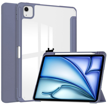 Etui Bizon Case Tab Clear Matt do iPad Air 13" 2025 / 2024, lawendowe