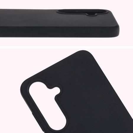 Silikonowe etui Bizon Soft Case do Galaxy S25 Plus, czarne