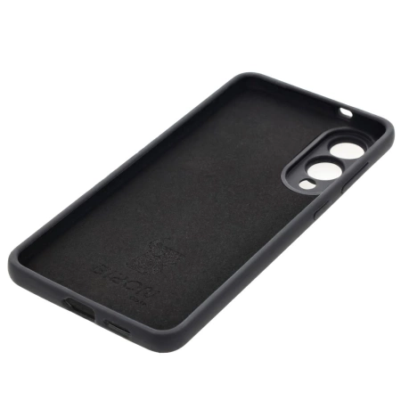 Silikonowe etui Bizon Soft Case do Galaxy S25 Edge, czarne