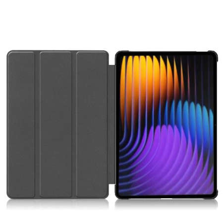 Etui z klapką Bizon Case Tab Croc do Xiaomi Pad 7 / 7 Pro, ciemnozielone