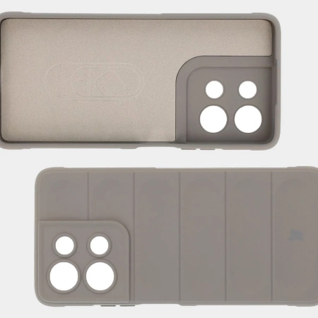 Pancerne etui Bizon Case Tur do Motorola Moto G75 5G, jasnoszare