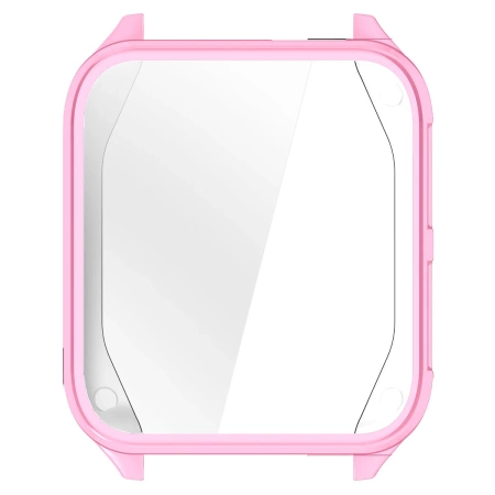 Etui z osłoną ekranu Bizon Case Watch Felipe do Garmin Venu X1, różowe