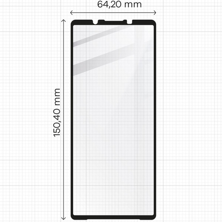 2x Szkło + szybka na aparat BIZON Edge 2 Pack do Sony Xperia 5 V