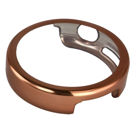 Etui z osłoną ekranu Bizon Case Watch Felipe do Huawei Watch GT6 41 mm, różowozłote