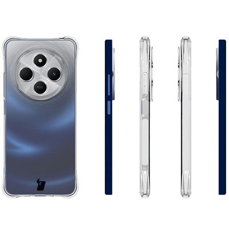 Etui + 2x szkło Bizon Case Clear Pack do Redmi 14C 4G, przezroczyste