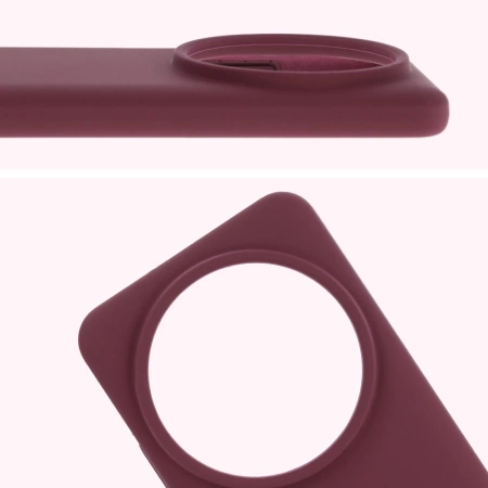 Silikonowe etui Bizon Soft Case do Xiaomi 15 Ultra, ciemnofioletowe