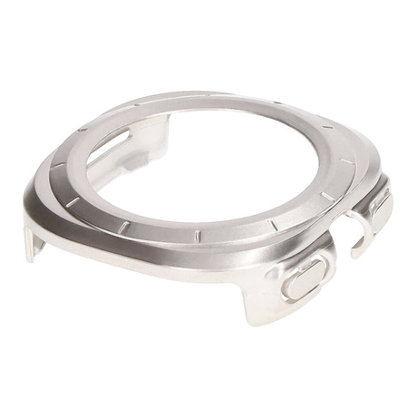 Etui ze szkłem do zegarka Bizon Case Watch Adamo do Galaxy Watch Ultra 2 / 1, satynowo szampańskie