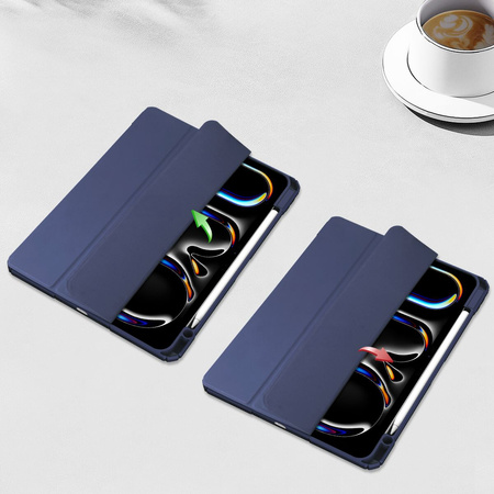 Etui Bizon Case Tab Clear Matt do iPad Pro 13" 7 gen. 2024, granatowe