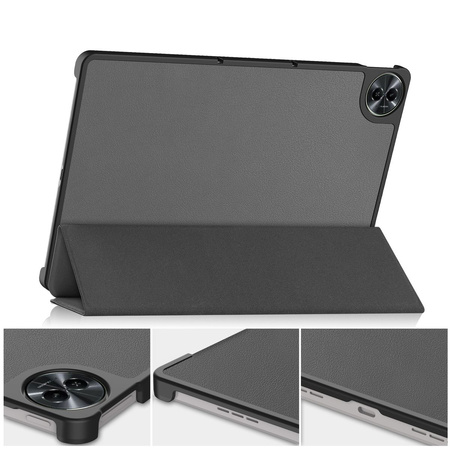 Etui z klapką Bizon Case Tab Croc do Realme Pad 2 11.5, szare