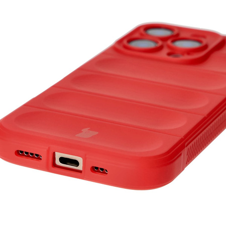 Pancerne etui Bizon Case Tur do iPhone 16 Pro, czerwone