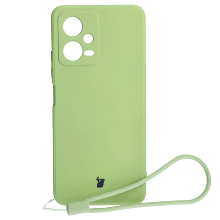 Etui Bizon Case Silicone Sq do Xiaomi POCO X5, Redmi Note 12 5G, jasnozielone