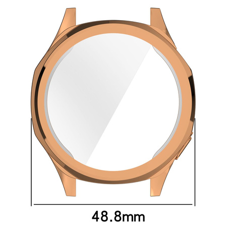Etui Bizon Case Watch Felipe do Huawei Watch GT 5 46 mm, różowozłote