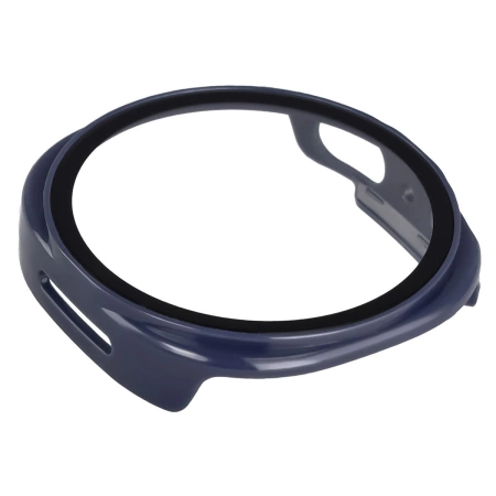 Etui ze szkłem do zegarka Bizon Case Watch Adamo do Samsung Galaxy Watch 8 40 mm, niebieskie