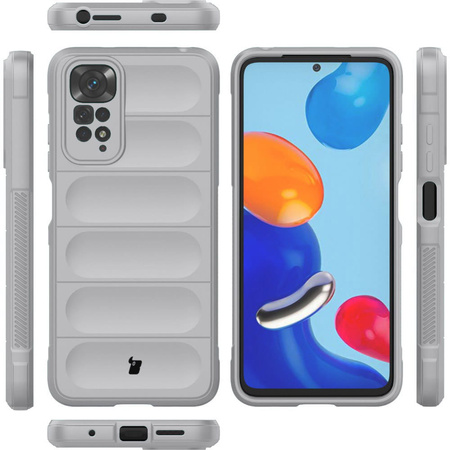 Pancerne etui Bizon Case Tur do Xiaomi Redmi Note 11 / 11S 4G, jasnoszare
