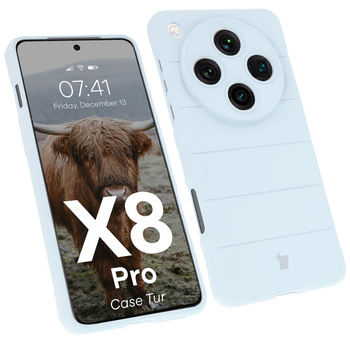 Pancerne etui Bizon Case Tur do Oppo Find X8 Pro, jasnoniebieskie
