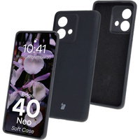 Silikonowe etui Bizon Soft Case do Motorola Edge 40 Neo, czarny