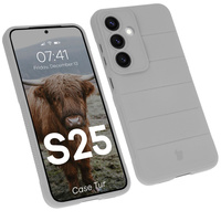 Pancerne etui Bizon Case Tur do Galaxy S25, jasnoszare