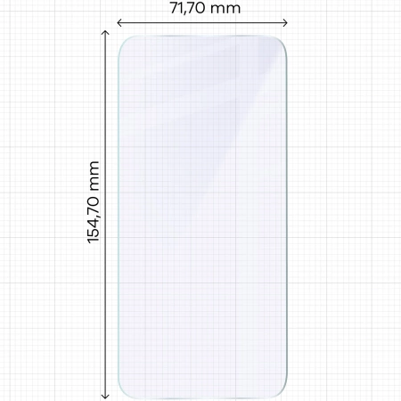 Elastyczne szkło hybrydowe Bizon Glass Mule do iPhone 16 Plus