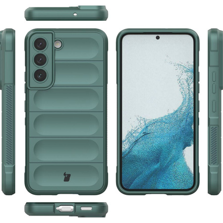 Pancerne etui Bizon Case Tur do Galaxy S22 Plus, ciemnozielone