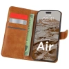 Etui z klapką Bizon Case Pocket do iPhone Air, brązowe