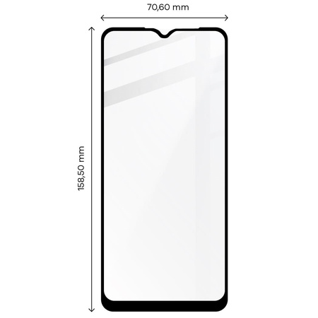 Szkło hartowane Bizon Glass Edge do Moto E20, czarne
