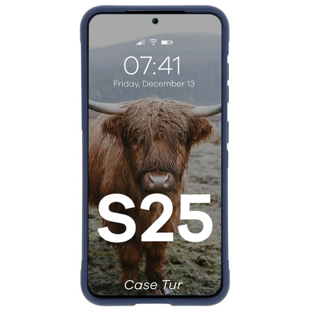 Pancerne etui Bizon Case Tur do Galaxy S25, granatowe