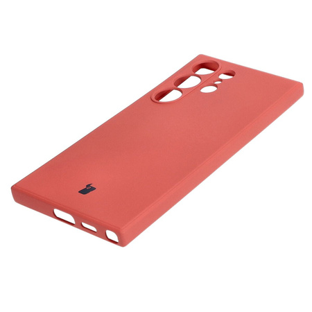 Etui Bizon Case Silicone Sq do Galaxy S24 Ultra, brudny róż