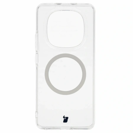 Etui z pierścieniem magnetycznym Bizon Case CrystalO do Xiaomi Redmi Note 15 / POCO M8 5G, przezroczyste