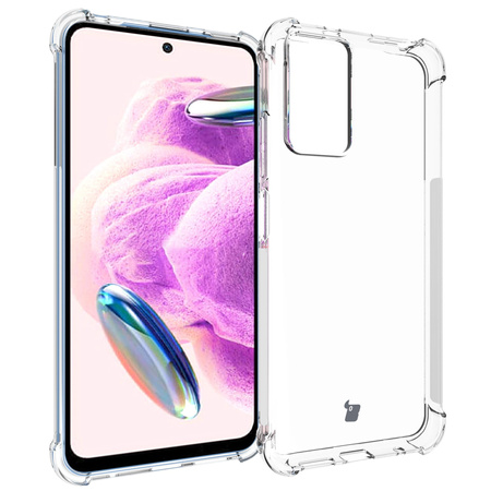 Etui + 2x szkło + obiektyw Bizon Case Clear Pack do Xiaomi Redmi Note 12S, przezroczyste