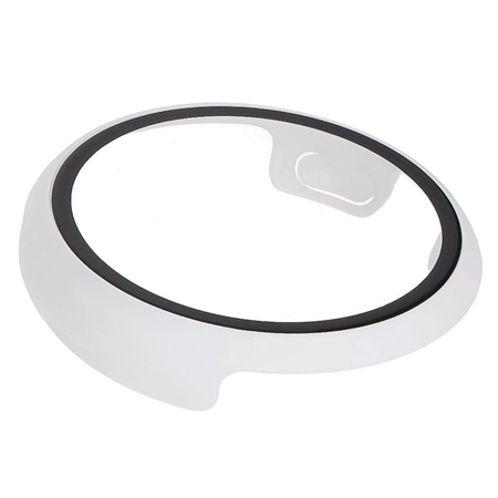 Etui ze szkłem do zegarka Bizon Case Watch Adamo do Google Pixel Watch 3 45mm, białe