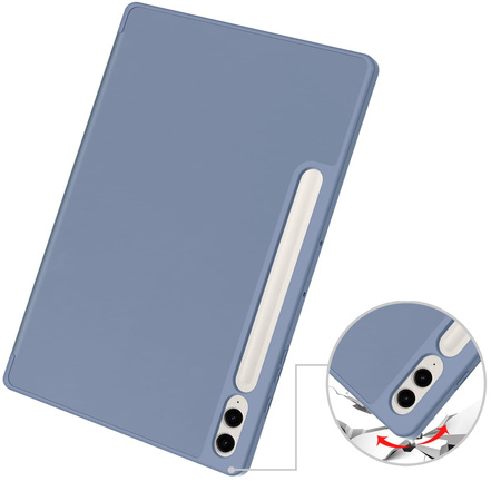 Etui Bizon Case Tab Lizard do Galaxy Tab S9 FE Plus, lawendowe
