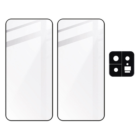 2x Szkło + szybka na aparat Bizon Edge 2 Pack do Xiaomi 13