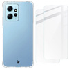 Etui + 2x szkło Bizon Case Clear Pack do Xiaomi Redmi Note 12 4G, przezroczyste