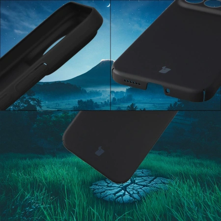 Etui Bizon Case Łupka do Xiaomi POCO F8 Ultra, czarne