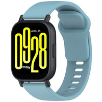 Silikonowy pasek Bizon Strap Watch Silicone do Xiaomi Redmi Watch 5 Lite / 5 Active, jasnoniebieski