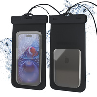 Etui wodoszczelne Bizon Case Hydrowrap, 2 sztuki, czarne