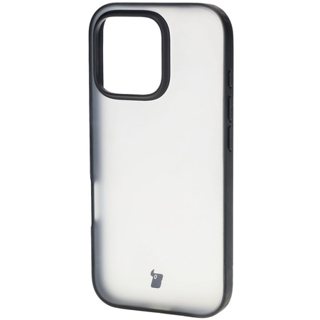 Etui Bizon Case Angelo do iPhone 16 Pro, przydymione z czarną ramką