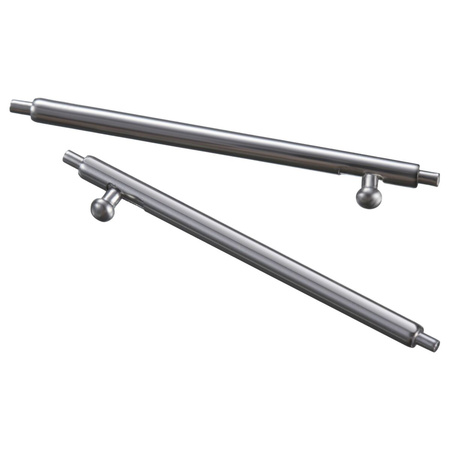 Pasek ze stali nierdzewnej do smartwatcha, Bizon Strap Watch Aura, Quick Release 22 mm, tęczowy