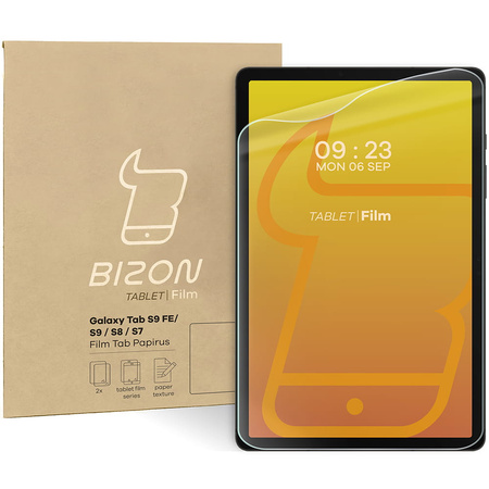 Folia imitująca papier Bizon Film Tab Papirus do Galaxy Tab S8/S7, 2 sztuki