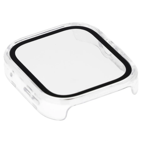 Etui ze szkłem do zegarka Bizon Case Watch Adamo do Huawei Watch Fit 4 Pro, przeźroczyste