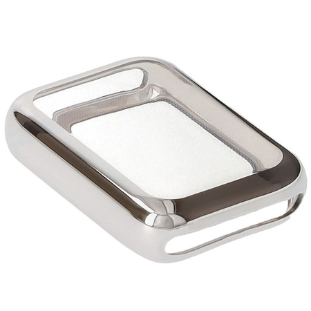 Etui z osłoną ekranu Bizon Case Watch Felipe do Xiaomi Mi Smart Band 9 Pro, srebrne