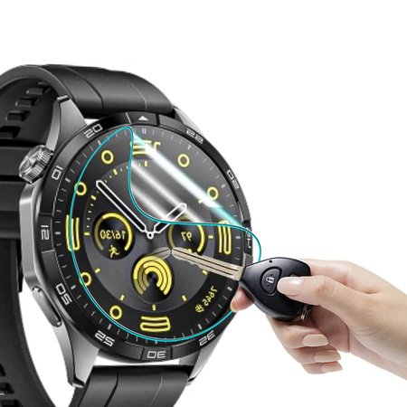 Folia hydrożelowa na ekran Bizon Glass Watch Hydrogel do Huawei Watch GT 4 46 mm, 2 sztuki