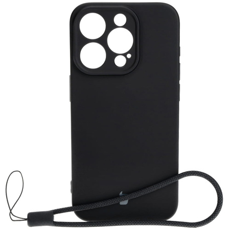 Etui Bizon Case Silicone do Apple iPhone 15 Pro, czarne