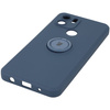Etui Bizon Case Silicone Ring do Redmi A1, granatowe