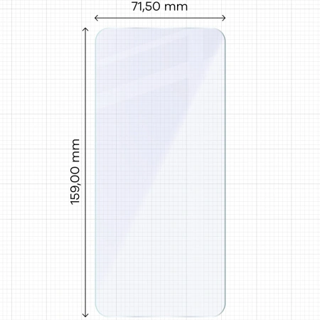 Elastyczne szkło hybrydowe Bizon Glass Mule Duo do Realme P3 Lite, 2 sztuki