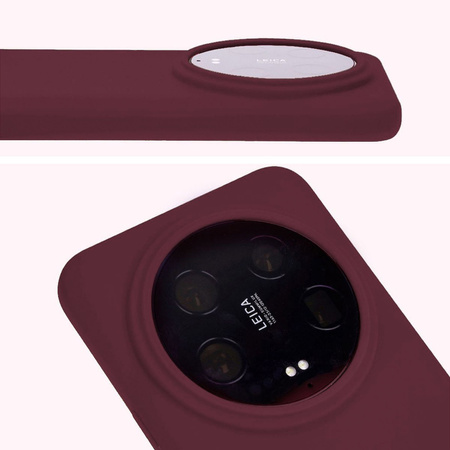 Etui silikonowe Bizon Soft Case do Xiaomi 14 Ultra, ciemnofioletowe