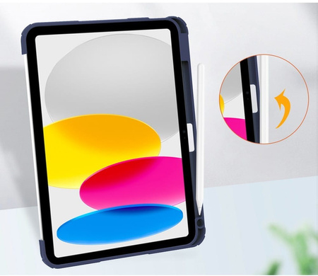 Etui Bizon Case Tab Clear Matt do iPad 11 / 10 gen. 2025 / 2022, granatowe