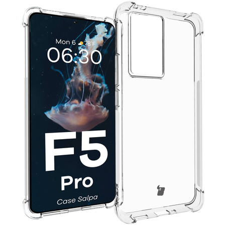 Elastyczne etui Bizon Case Salpa do Xiaomi Poco F5 Pro, przezroczyste