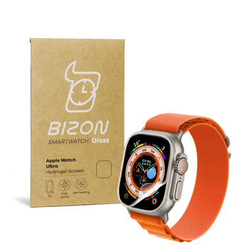 Folia hydrożelowa na ekran Bizon Glass Hydrogel, Apple Watch Ultra 49mm, 2 sztuki